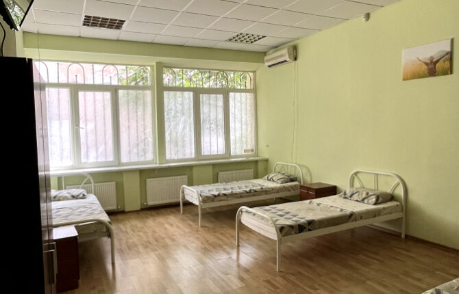 Общая комната в реабилитационном центре в Одессе